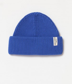 Blue Merz B. Schwanen KBN01 Men Beanie | MERZ3897214