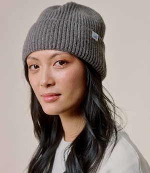 Dark Grey Merz B. Schwanen SKBN05 Women Beanie | MERZ0147592