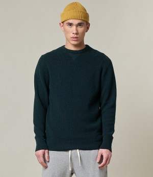 Dark Turquoise Merz B. Schwanen MWCC01 Men Pullover | MERZ7214958