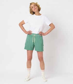 Green Merz B. Schwanen WTSPS03 Terry Women Shorts | MERZ6853274