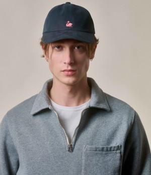 Grey Merz B. Schwanen CAP01 swan logo Men Caps | MERZ9405217