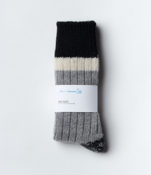 Grey Merz B. Schwanen MW73 Men Socks | MERZ0743915