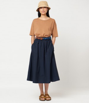 Navy Merz B. Schwanen SKIRT01 Women Skirt | MERZ2473659