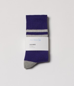 Purple Merz B. Schwanen GS06 Women Socks | MERZ8350279