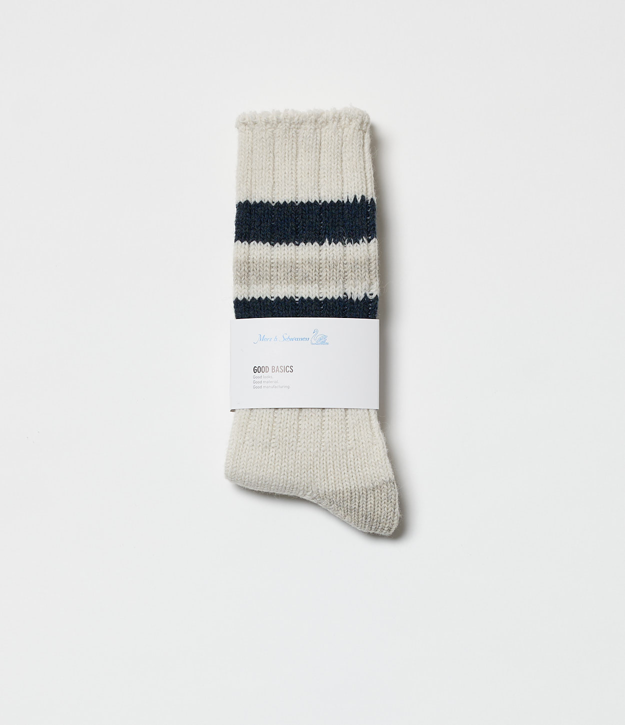 Beige / Blue Merz B. Schwanen RW04 Women Socks | MERZ5609341