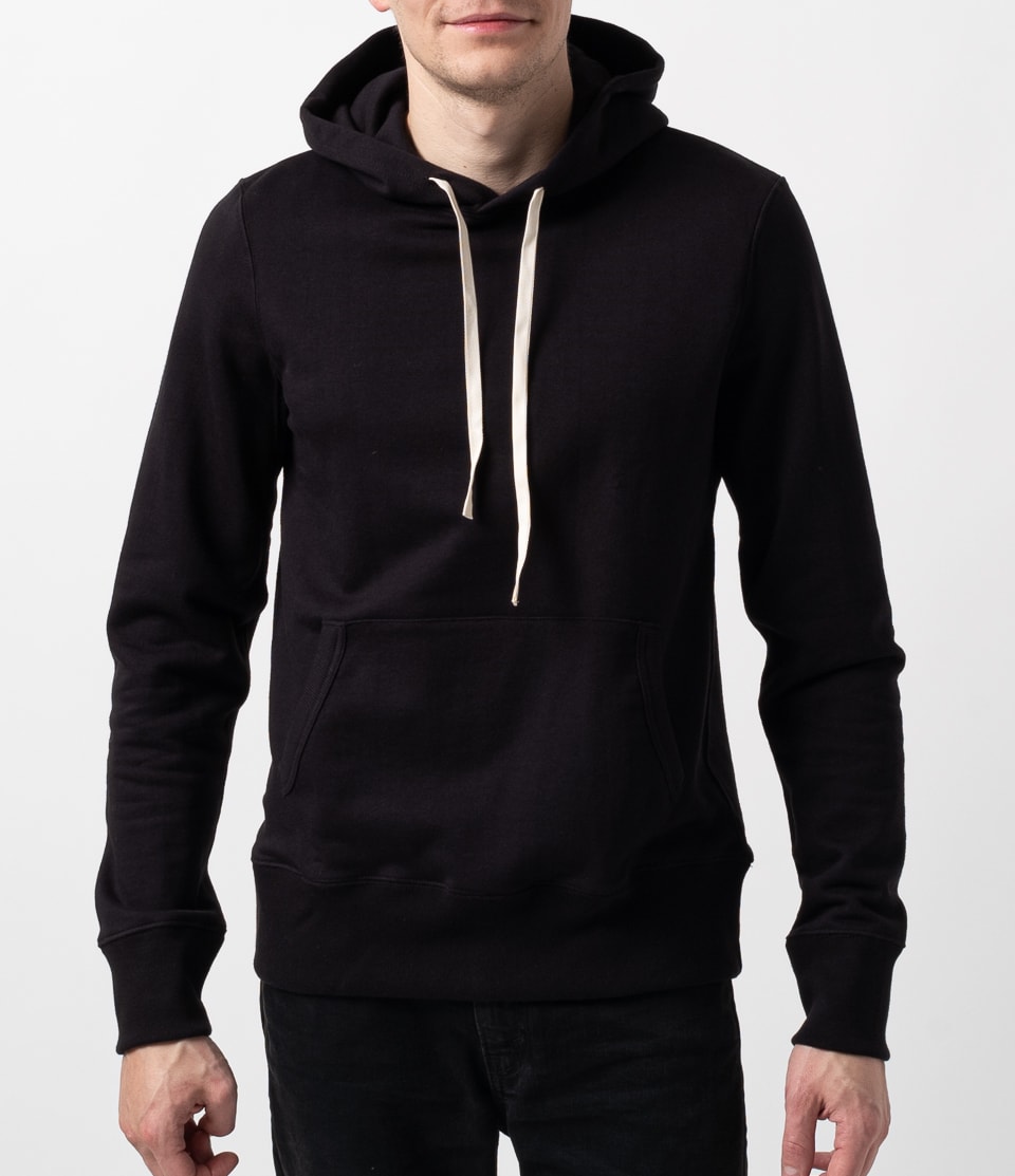 Black Merz B. Schwanen 382 loopwheeled Men Hoodie | MERZ4926807