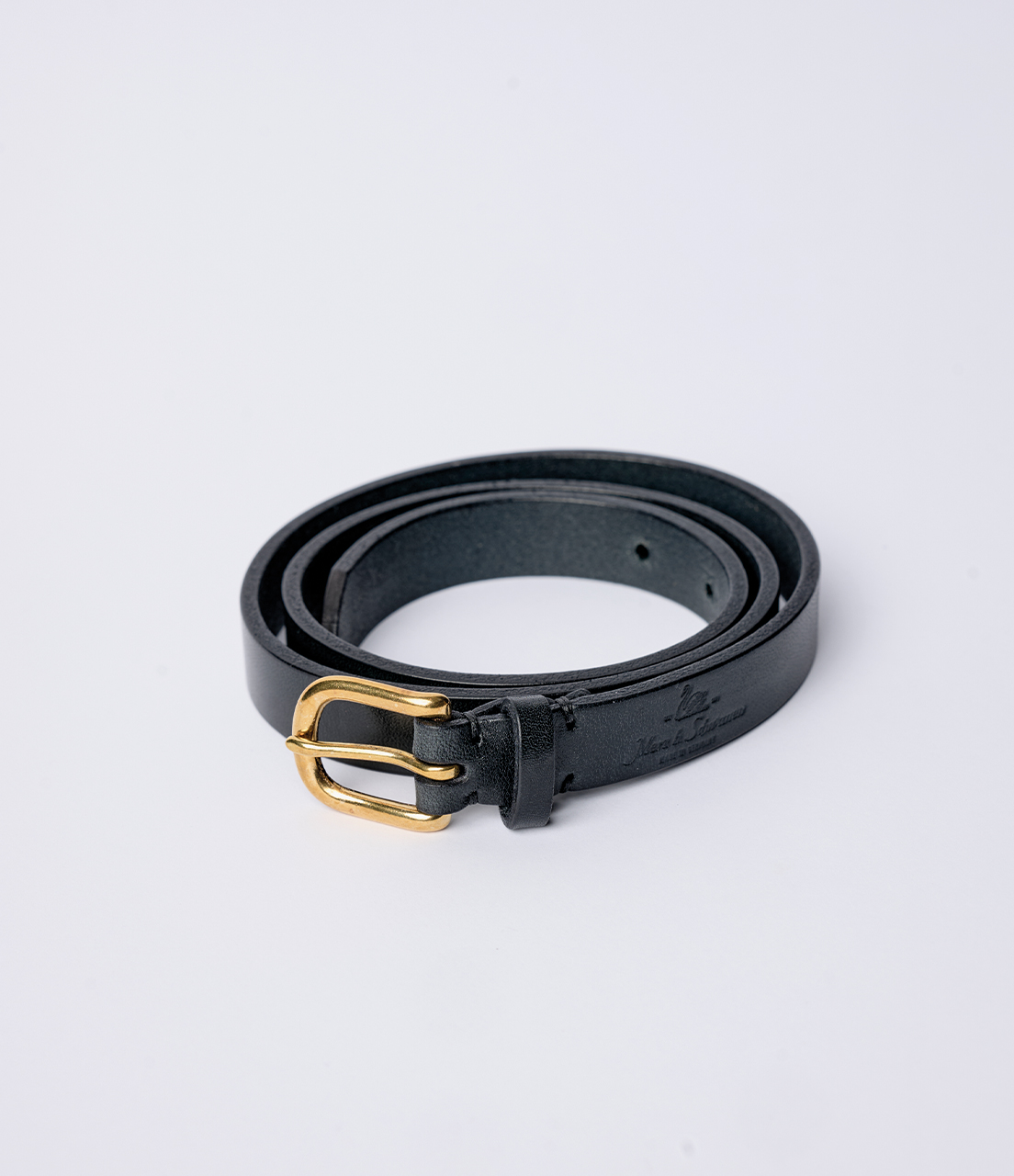 Black Merz B. Schwanen BELT20 Saddle Leather (2cm / 0.79in) Women Belt | MERZ3860452