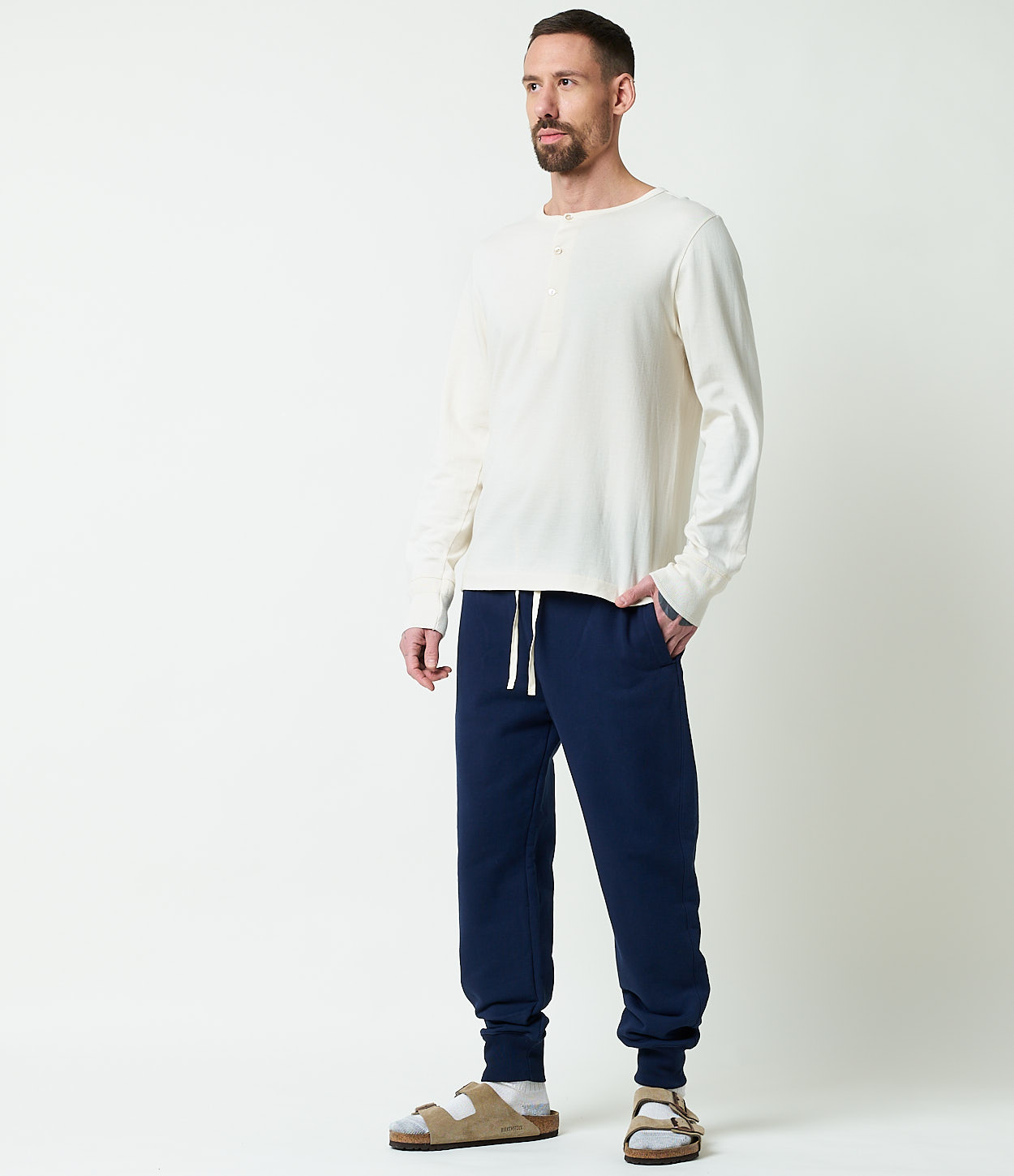 Blue Merz B. Schwanen 359 loopwheeled Men Sweatpants | MERZ8714250