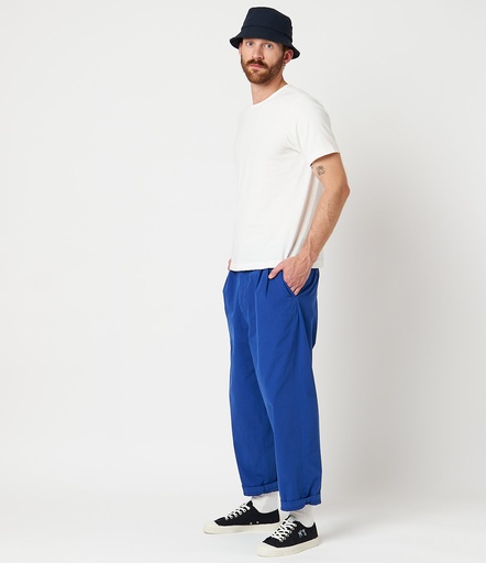 Blue Merz B. Schwanen PANTS03 pleated-front Women Pants | MERZ8243015