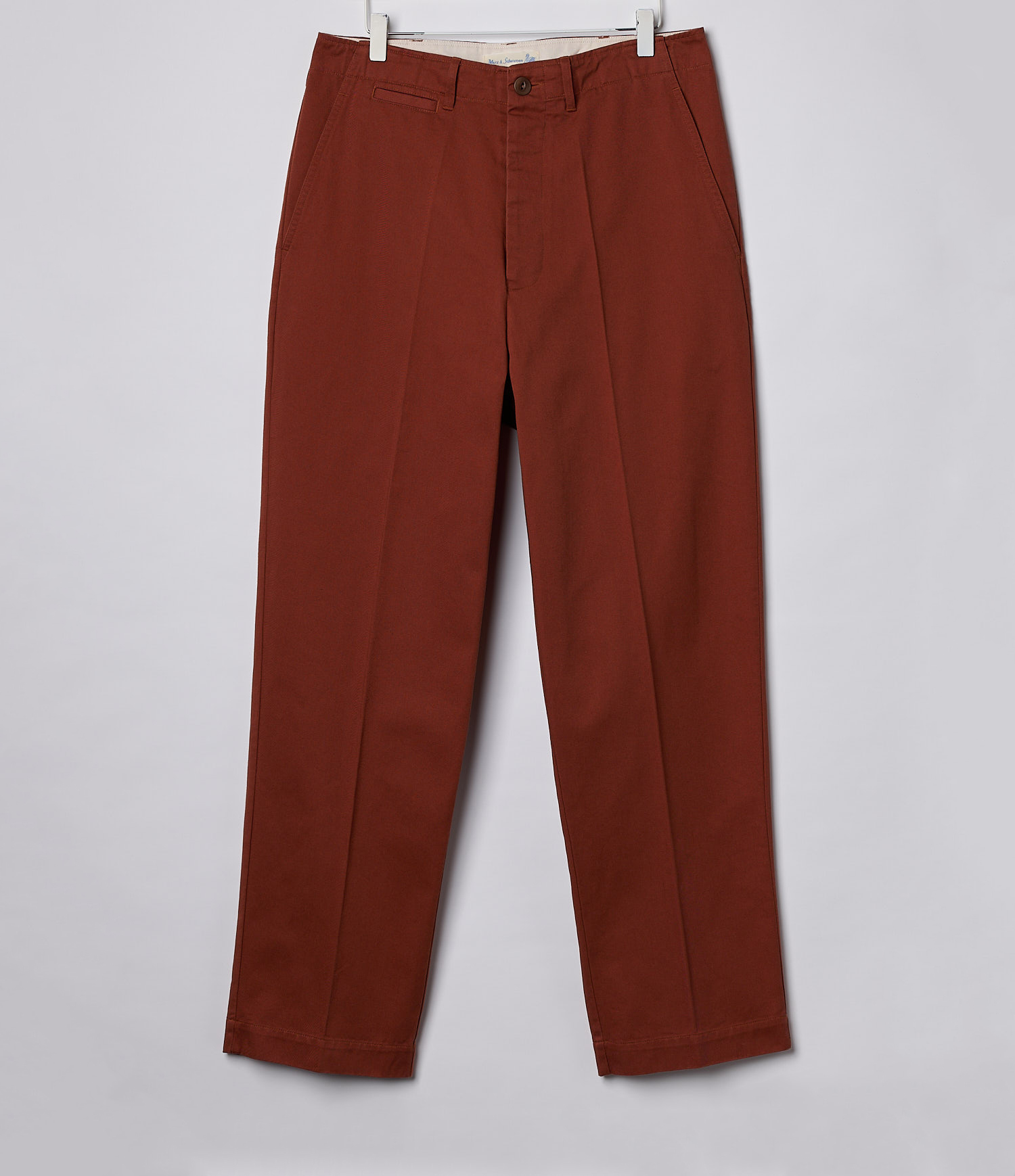 Brown Merz B. Schwanen CHINO01 Men Chino Pants | MERZ9284150