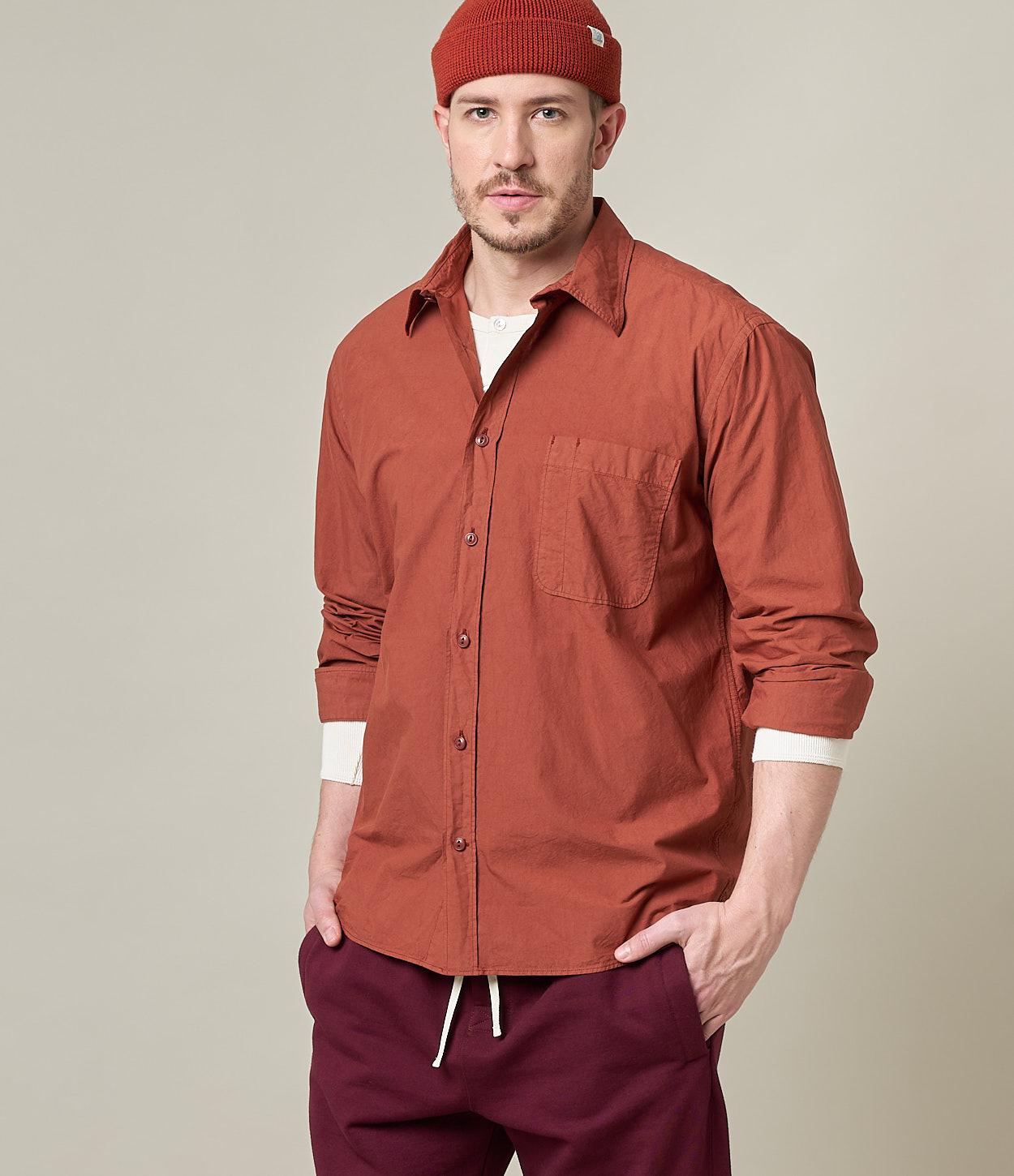 Brown Merz B. Schwanen SHIRT01 Men Shirts | MERZ6740281