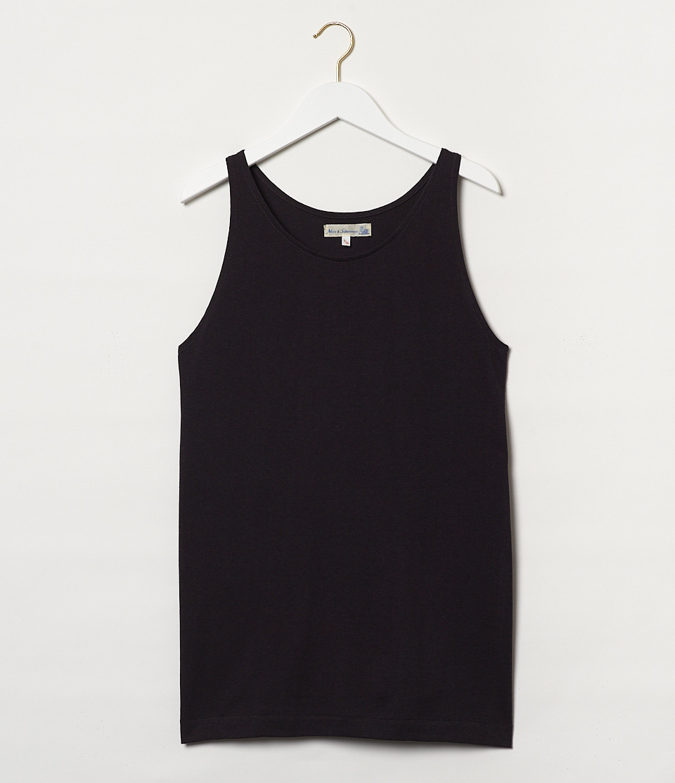 Grey Merz B. Schwanen 136 loopwheeled Men Tank Top | MERZ1594673