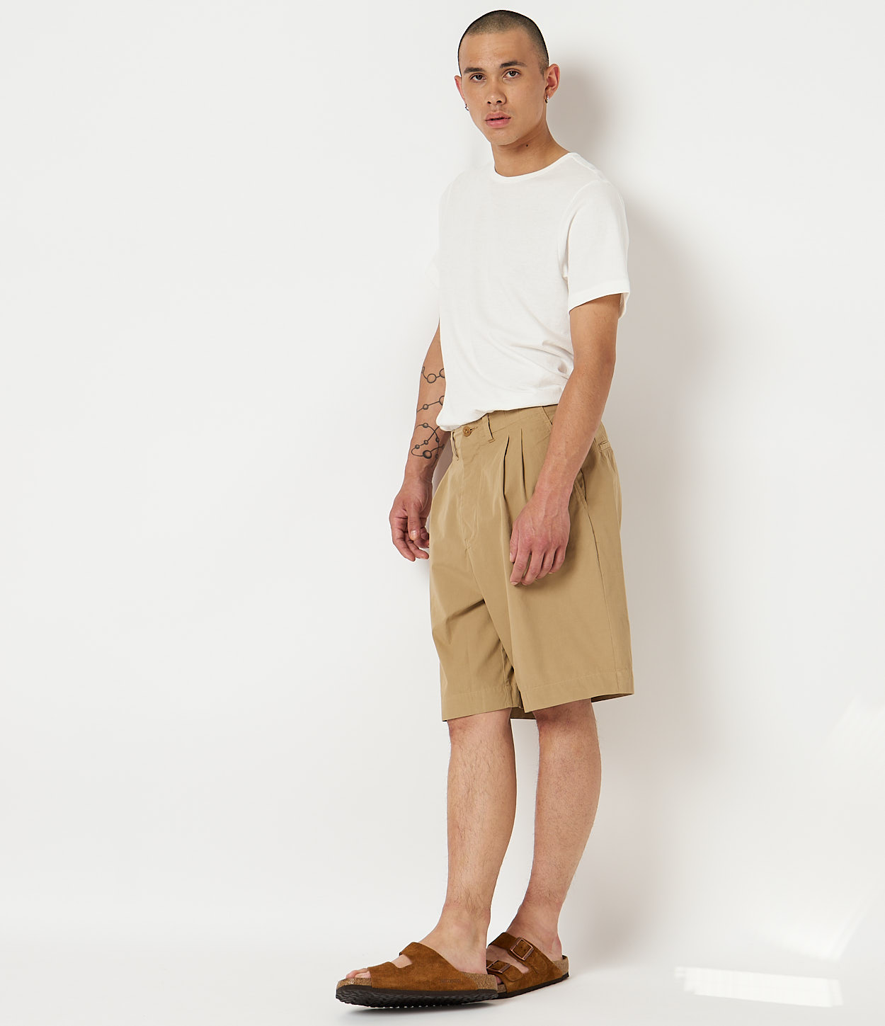 Khaki Merz B. Schwanen SHORTS01 Men Shorts | MERZ5284609