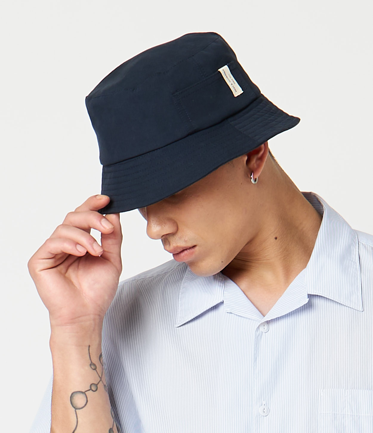 Navy Merz B. Schwanen BH03 Men Bucket Hats | MERZ5319874