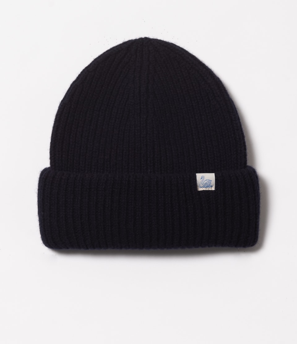 Navy Merz B. Schwanen LOBN03 Women Beanie | MERZ3178492