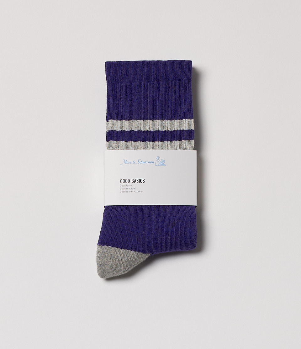 Purple Merz B. Schwanen GS06 Men Socks | MERZ7860135